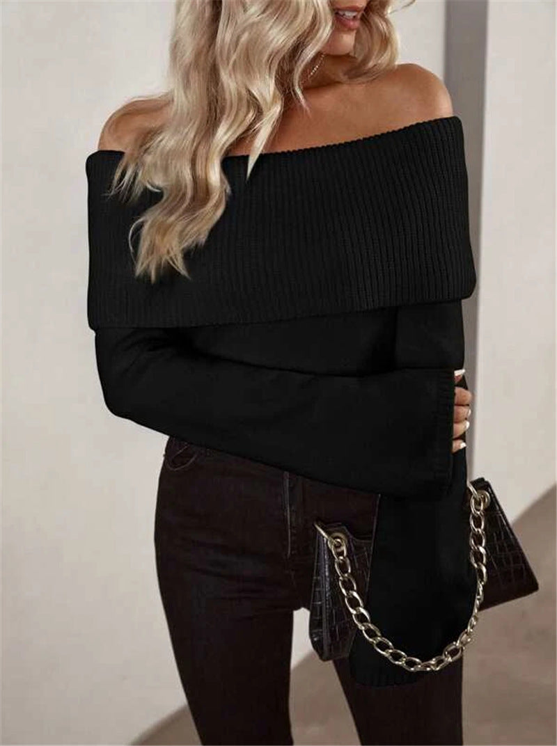 Viral Over Shoulder Sweater